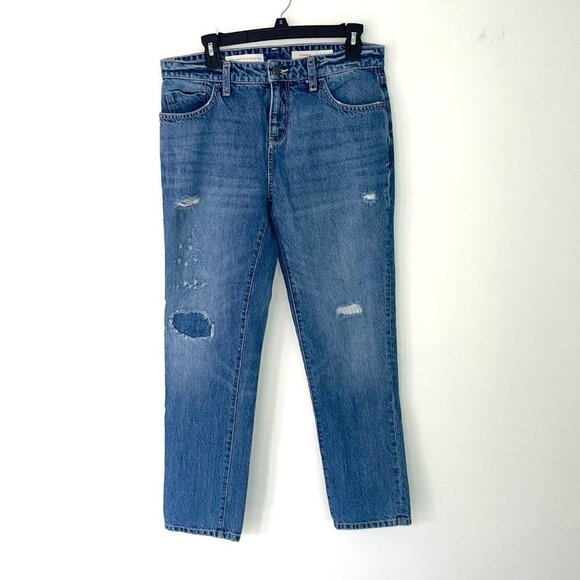 Anthropologie Pilcro And The Letter Press Jeans Size 28 Distressed Straight Leg - Picture 12 of 12